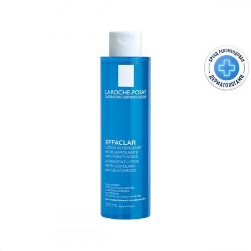 Лосьон для лица LA Roche-posay Effaclar с микро-отшелушивающим эффектом для жирной проблемной кожи, 200 мл