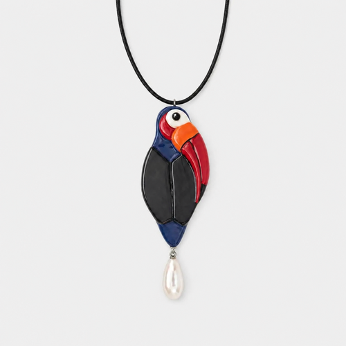 фото Подвеска zotov a & y jewellery, керамика, жемчуг пресноводный культивированный, синий