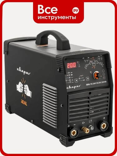 Изображение товара Сварочный инвертор Сварог TIG 200 P AC/DC REAL E201B Black маска+педаль+перчатки 99292