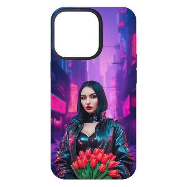 Чехол для смартфона, телефона Krutoff для Киберпанк-весна iPhone 13 Pro черный