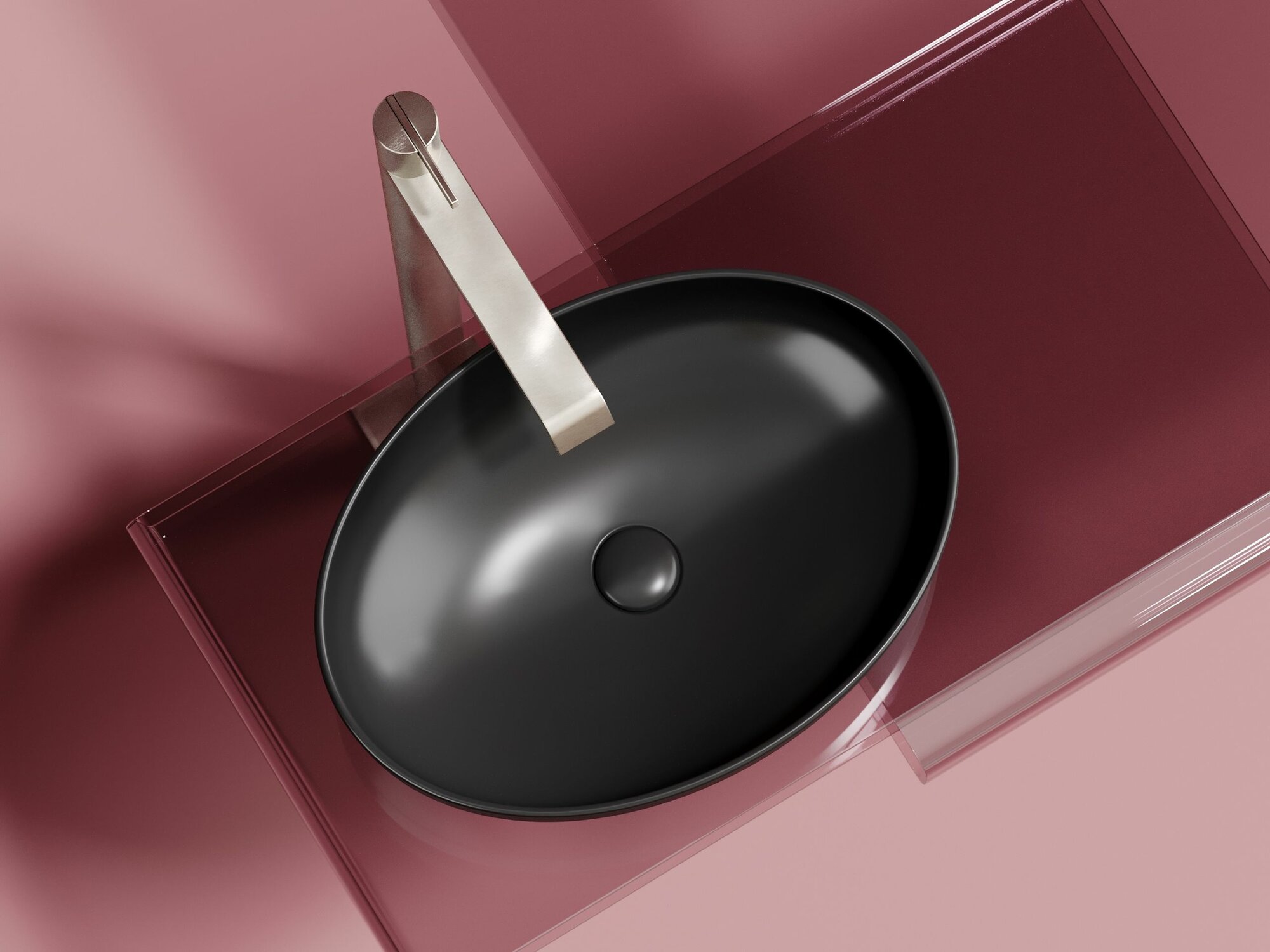Мебельная раковина Ceramicanova Element 50 CN6056MB чёрный матовый