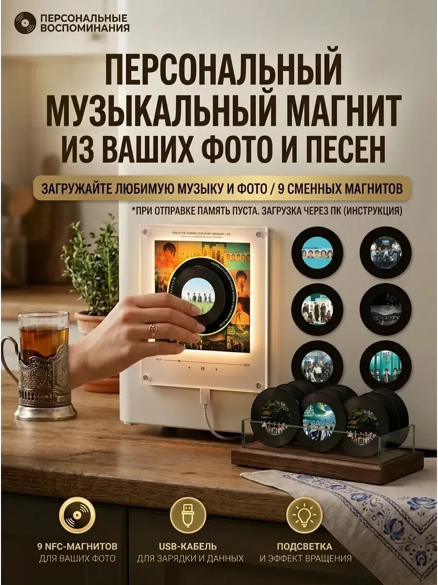 Музыкальный магнит на холодильник майкл джексон 9 шт