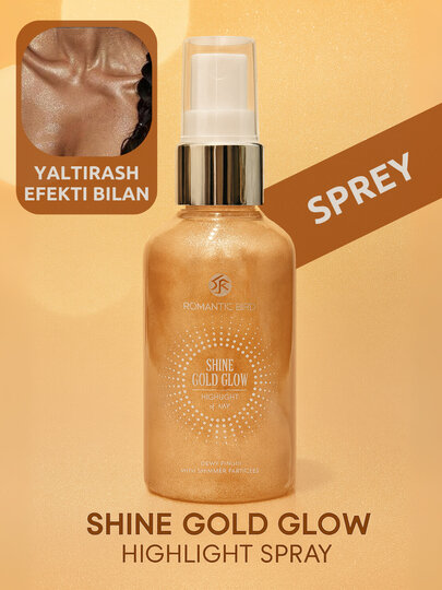 Спрей - шиммер для тела Romantic Bird, Shine Gold Glow, 60 мл