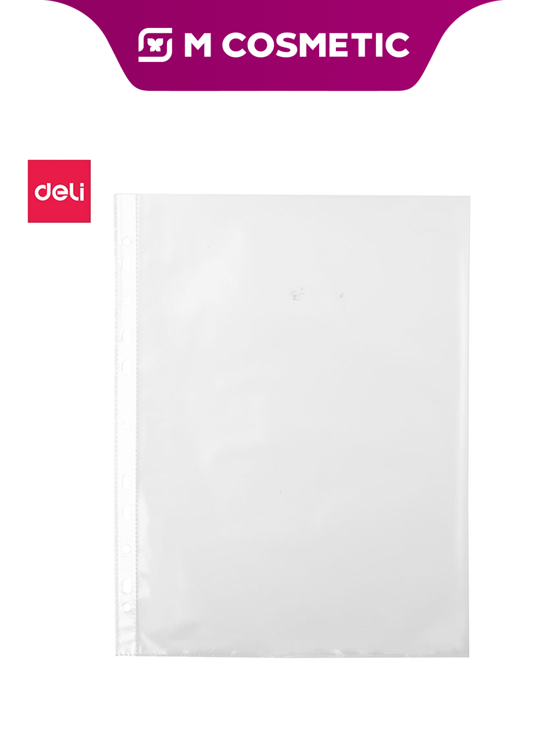 DELI — файл-вкладыш прозрачный, толщина 0,04 мм, набор 20 шт. — пластиковые файлы для хранения и защиты