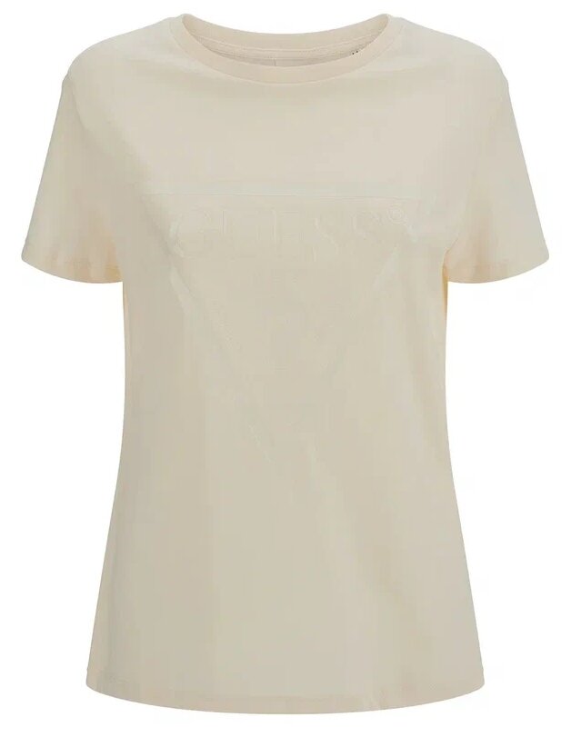 Футболка GUESS Adele SS CN Tee, размер M, белый — фото 1