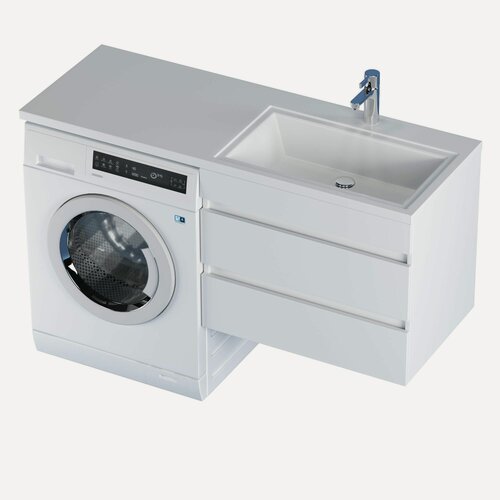 Изображение товара Раковина со столешницей Марсал 140 чаша справа белая