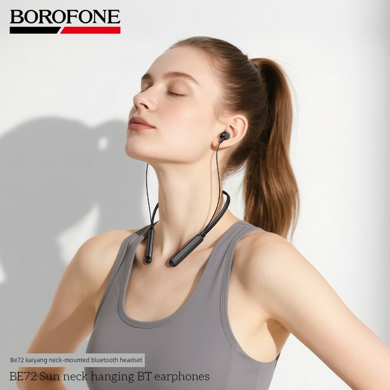BOROFONE BE68 Беспроводные наушники-кольца Bluetooth Черные 800 часов автономной работы с поддержкой TF-карты для спорта