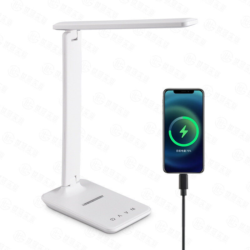 Складная настольная лампа с LED-подсветкой, регулируемой цветовой температурой, яркостью, сенсорным управлением и
