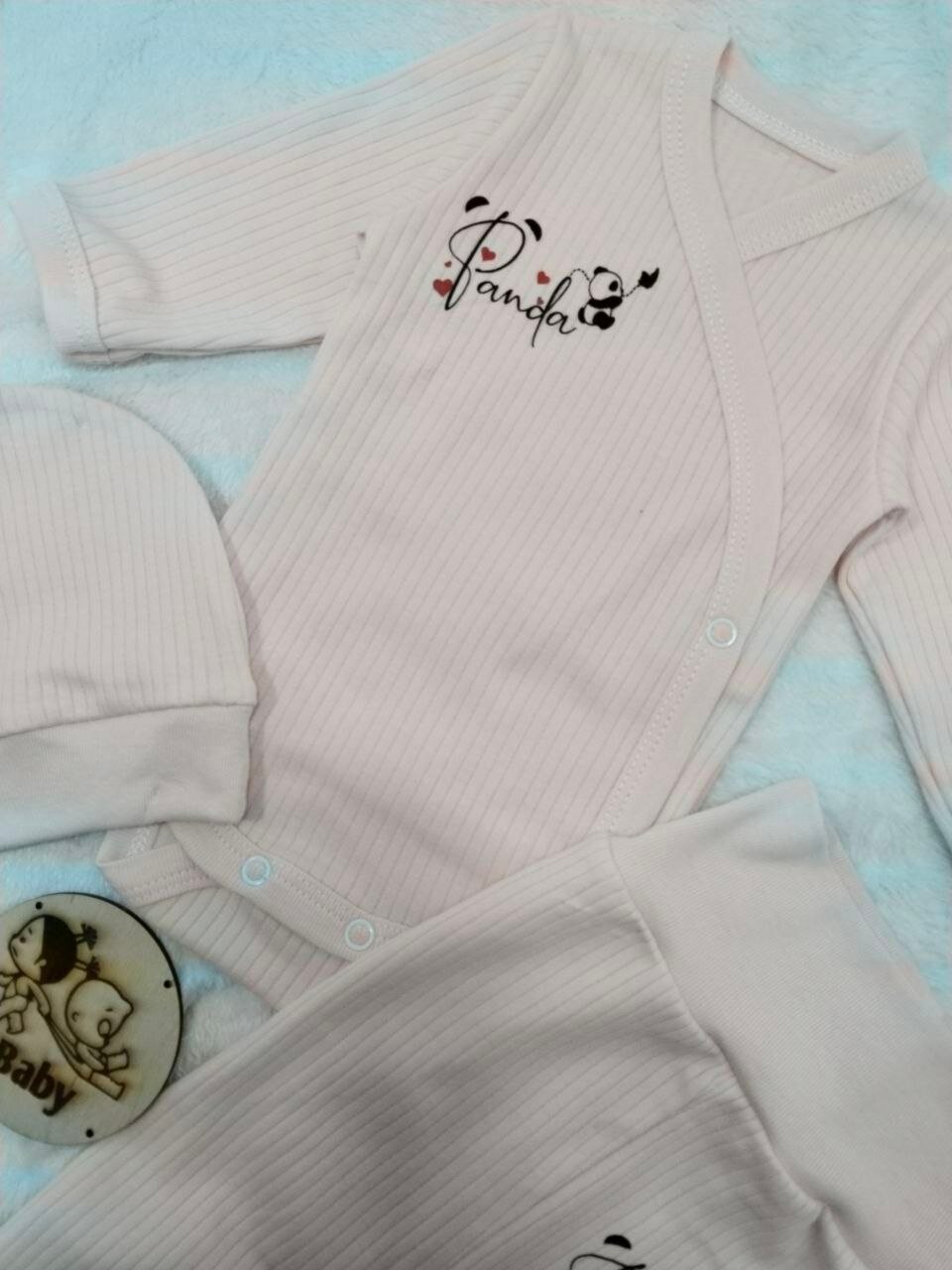 Комплект одежды TAKRO 1, размер 1-2 мес, коралловый — фото 1