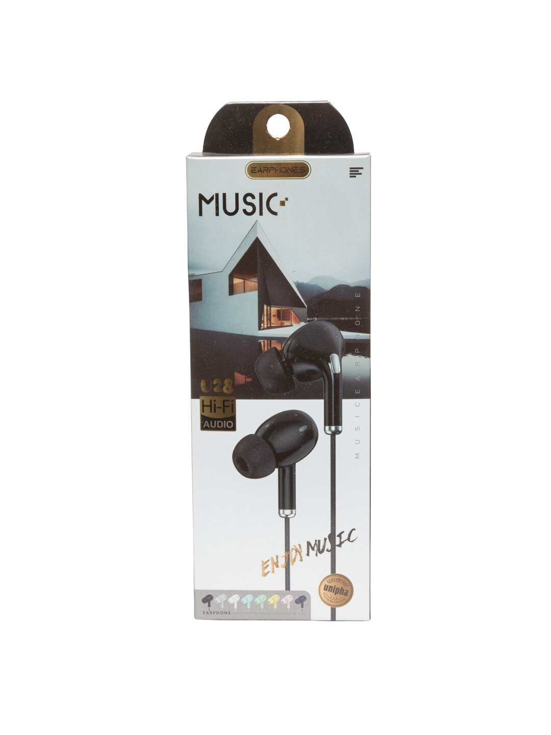 Проводные наушники, вакуумные, для всех устройств наушник U28 черные