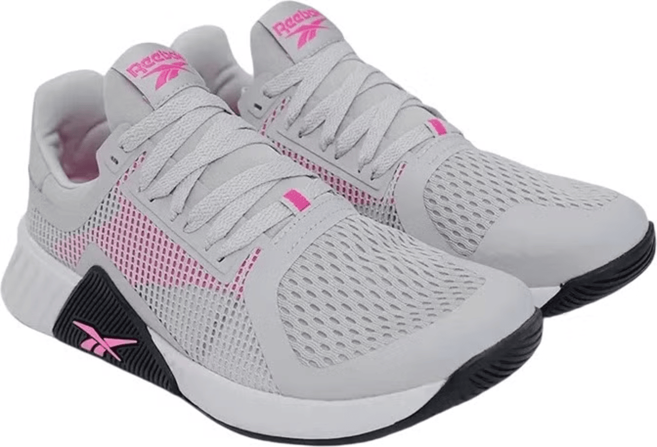Кроссовки Reebok Flip Charge, размер 9,5 US, серый/белый/черный — фото 1