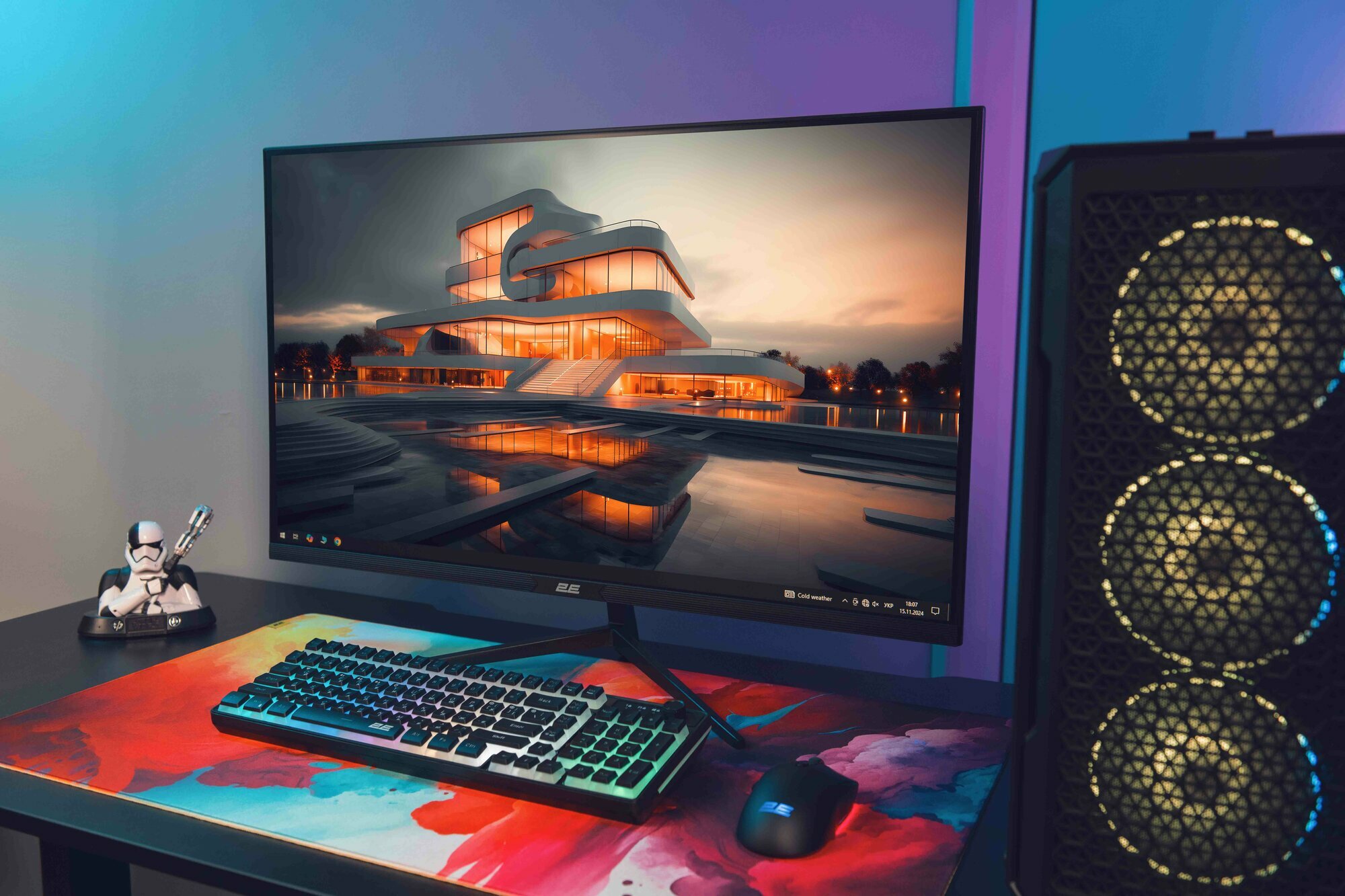 Монитор 2E GAMING 27" G2724BU HDMI, DP, Type-C, IPS, 165Hz, 1ms, FreeSync — фото 1