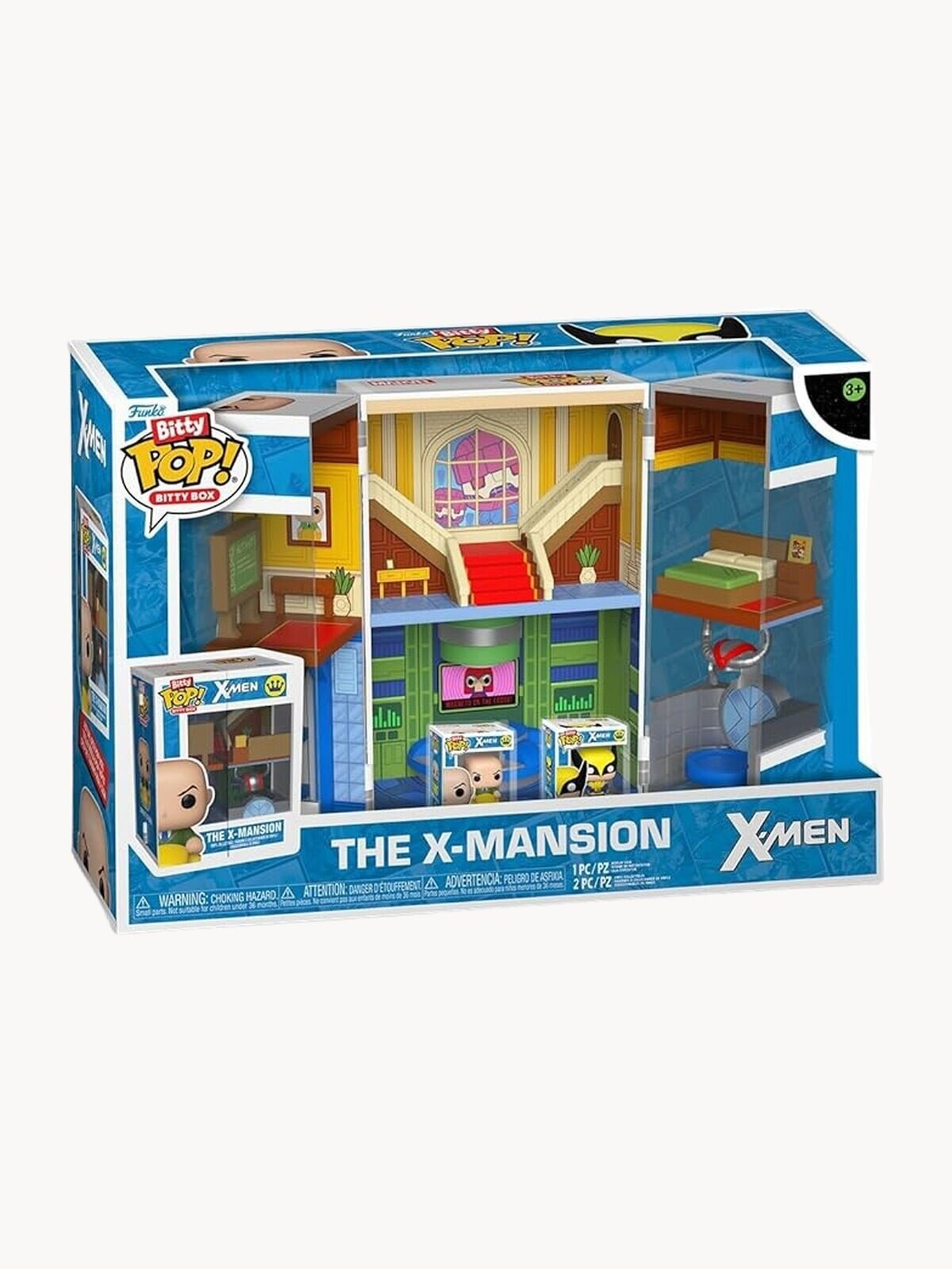 Набор фигурок Funko POP! Bitty Box Mavel: X-Men - X-Mansion 91389 Профессор Икс и Росомаха, 2 шт.