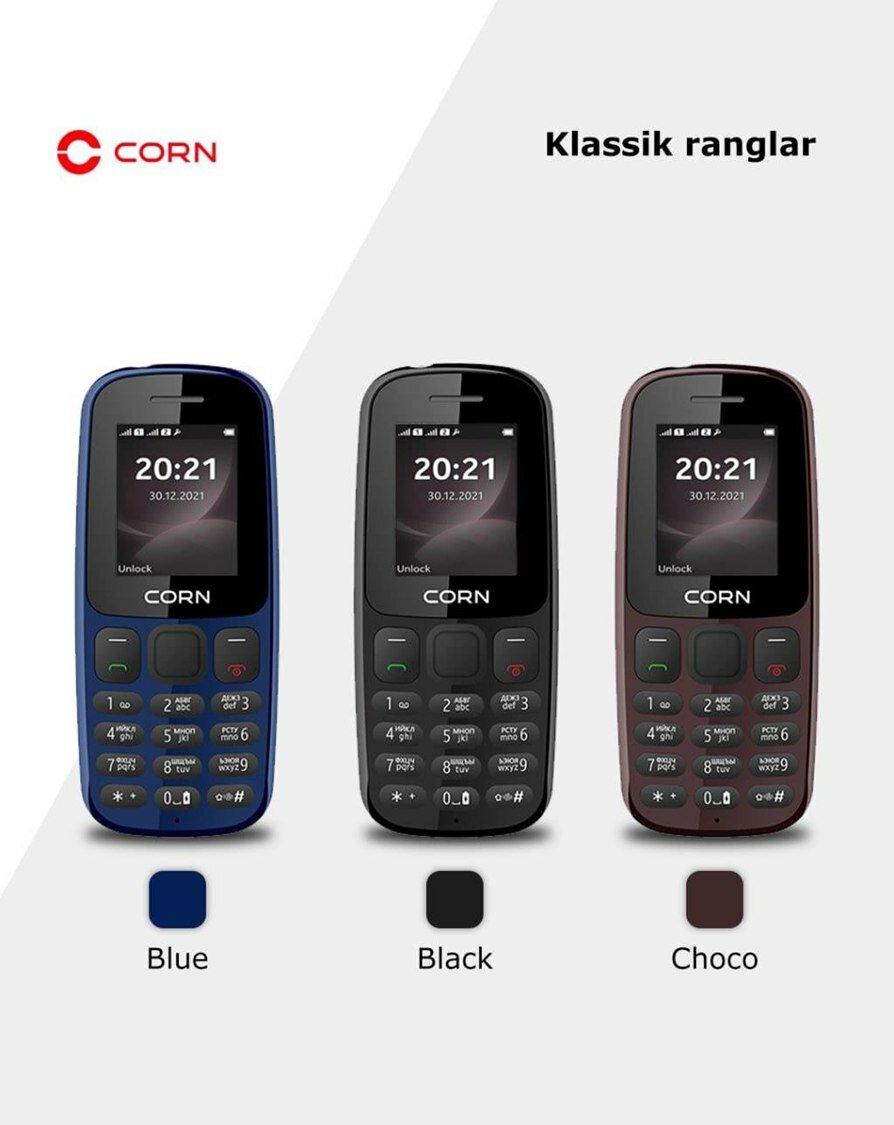 Мобильный кнопочный телефон CORN B183 Dual SIM, microSD, 32GB — фото 1