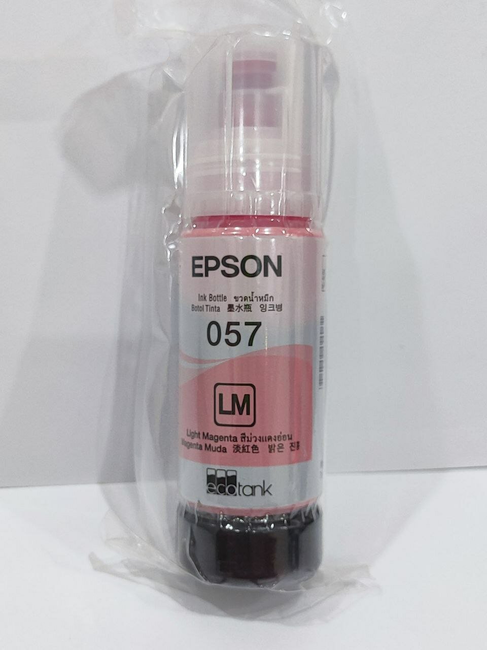 Чернила Epson 057 Light Magenta для фотопринтеров Epson серии L, повышенной светостойкости к выцветанию, 70 мл
