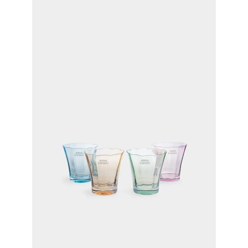 Стакан 10 см 340 мл 4 шт стекло цветной микс Lyon 3735₽