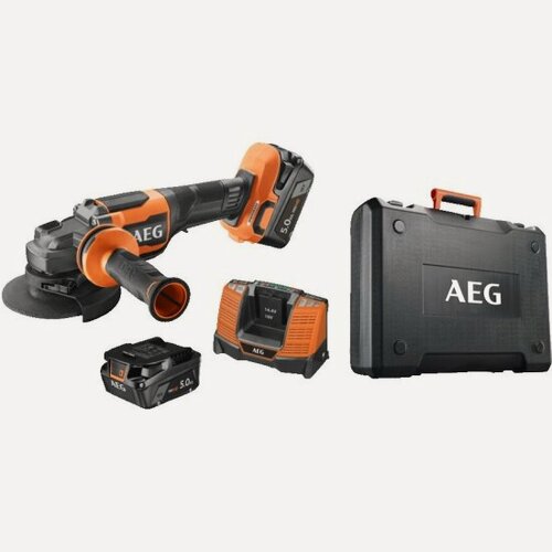 Изображение товара Углошлифмашина Aeg BEWS18-125BLPX2-502C 125 мм, 18В 4935480858