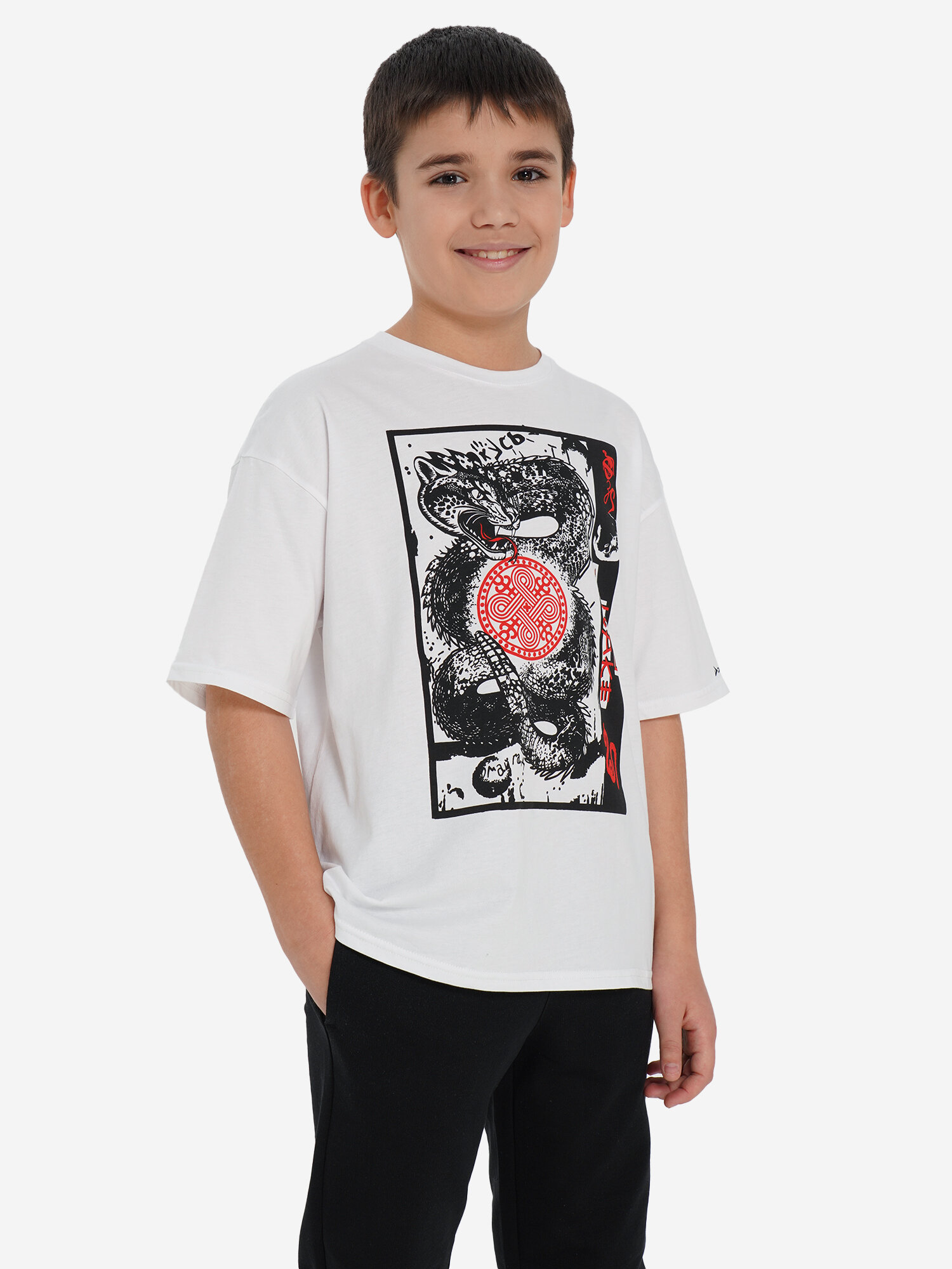 Футболка Demix, размер 164-170, белый — фото 1