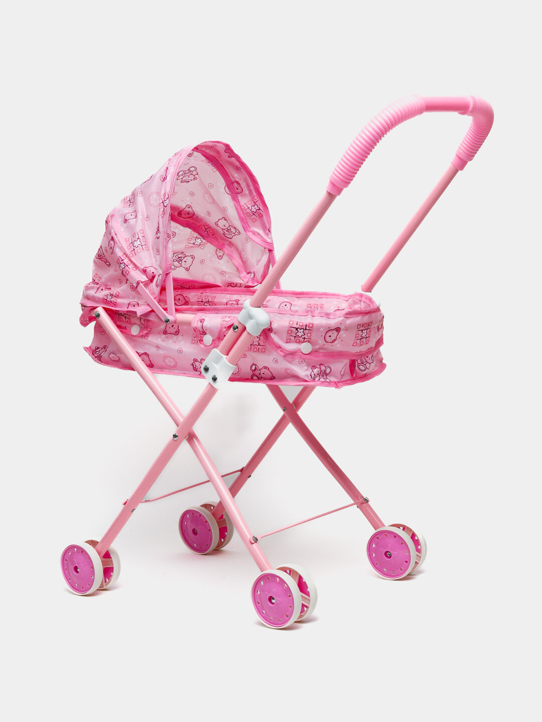 Коляска для кукол, складная, для девочек, металлическая Игрушечная коляска