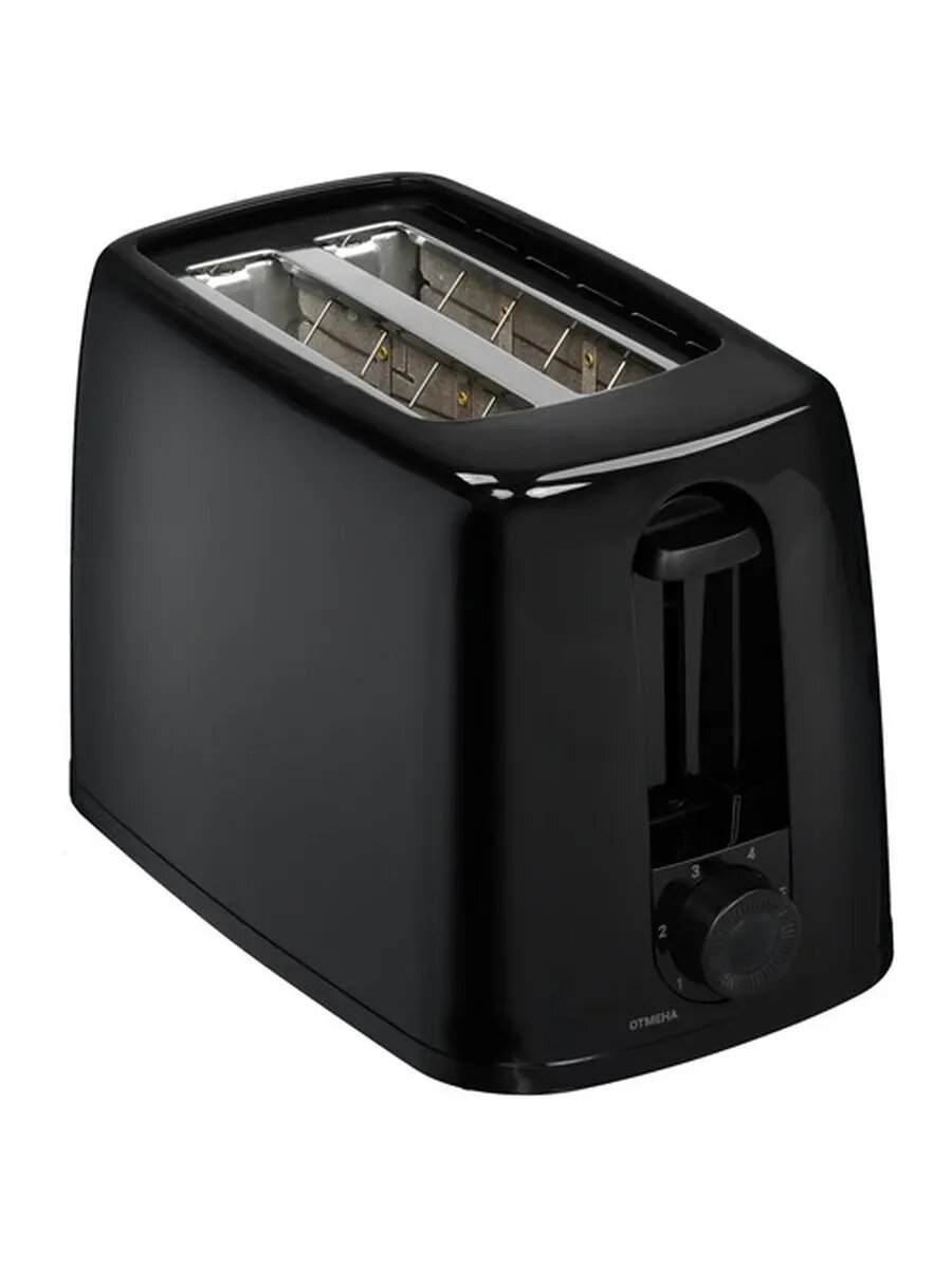 Тостер Aceline "TS-700", пластик, 700Вт, 6 уровней поджаривания, чёрный