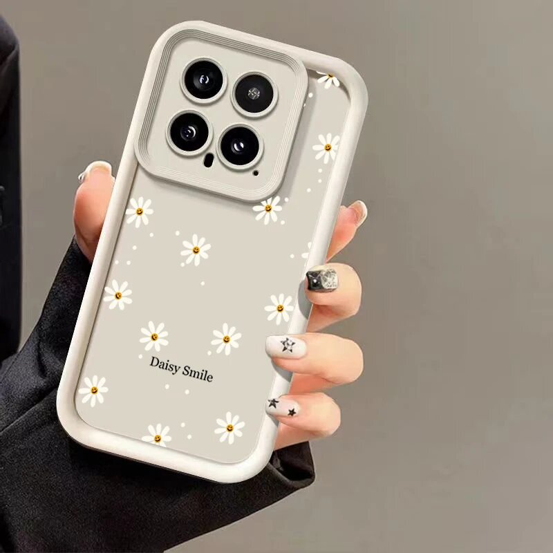 Мягкий силиконовый чехол Daisy Smile для Xiaomi Mi 13 12 11 Lite 5G Белый, White, For Xiaomi 13 Lite
