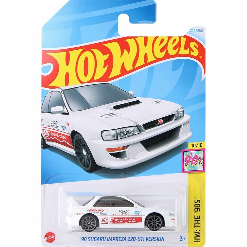 Hot Wheels Japanese Cars Collection, литые модели автомобилей 1:64(98 SUBARU STI)