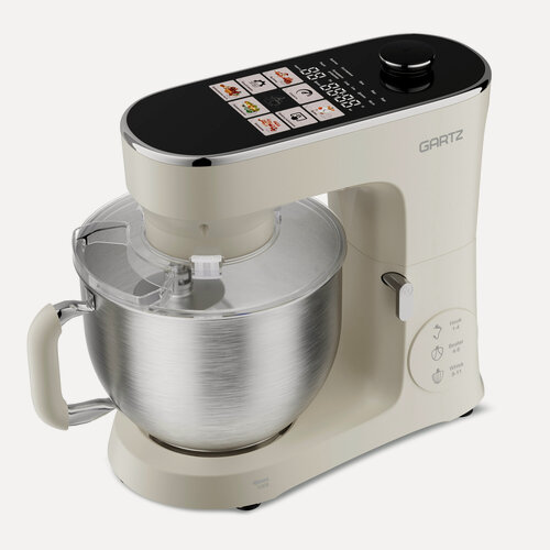 Изображение товара Планетарный миксер с чашей GARTZ MPR360K One-Touch Kitchen, 2200 Вт, чаша 6.5 л, 10 скоростей, сенсорное управление, 5 автопрограмм