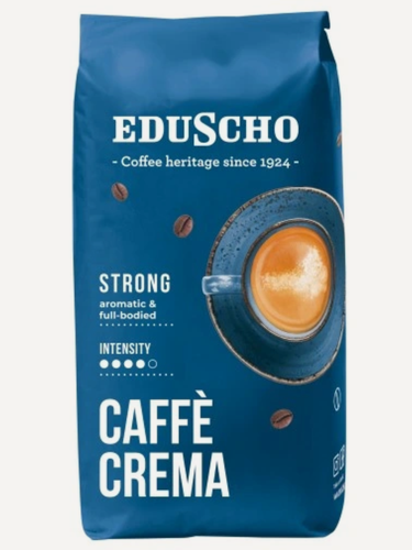 Изображение товара Tchibo Eduscho Caffe Crema Strong кофе в зернах 1 кг пакет с клапаном