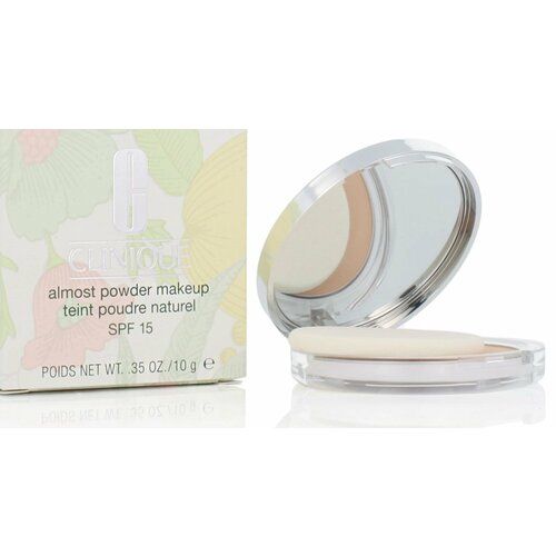 фото Clinique легкая компактная пудра с антиоксидантами almost powder makeup spf 15, № 05 medium, 10 г
