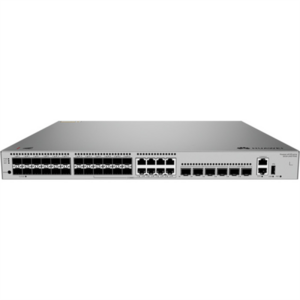 Коммутатор HUAWEI S530-24ST4XE (L3, 24*GE SFP ports, 8 of which are dual-purpose 10/100/1000 or SFP, 4*10GE SFP+ ports, 2*12GE stack ports, with 1*AC power module)