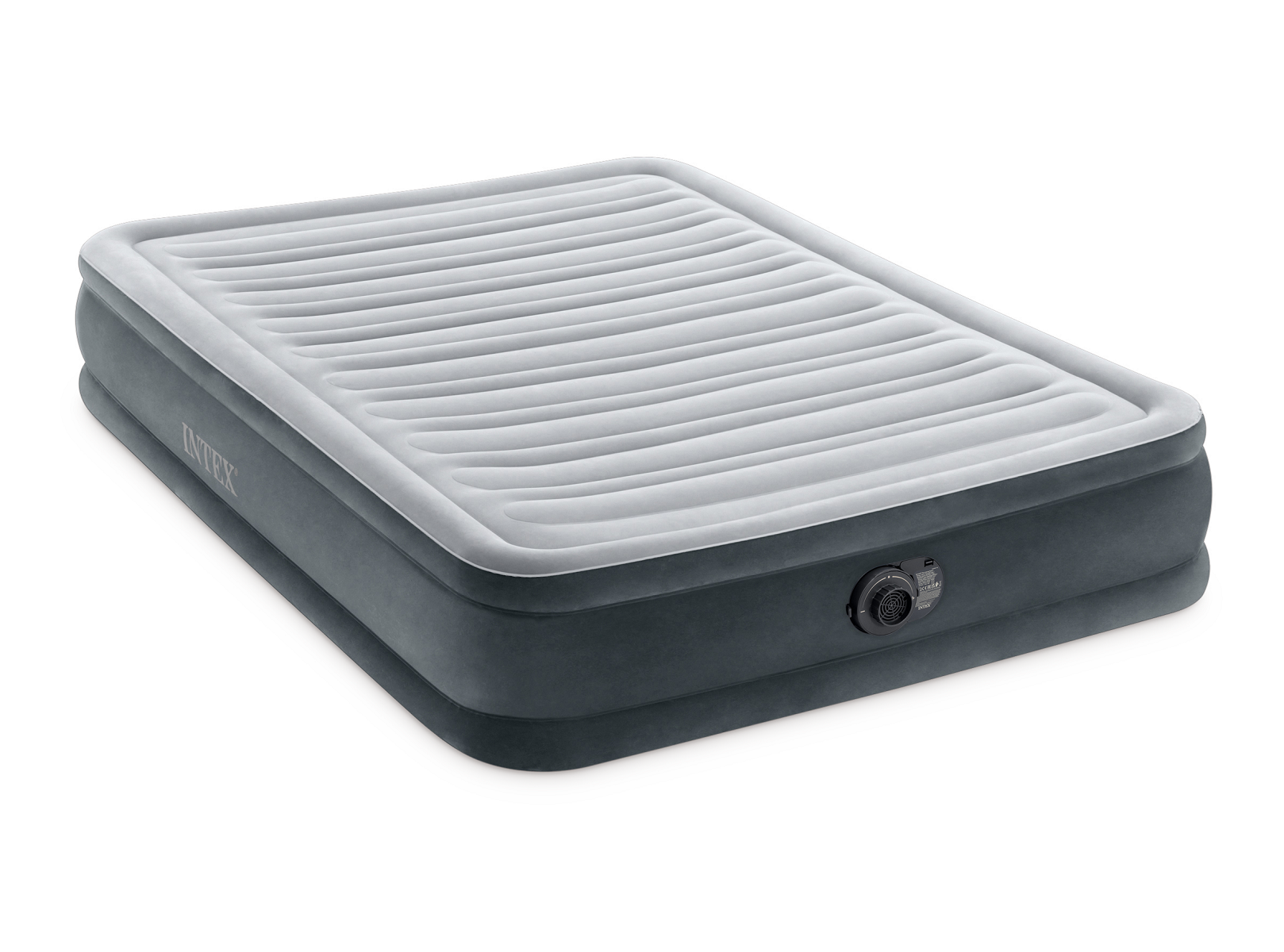 Надувная кровать со встроенным насосом Intex 67768 (Comfort Plush), 137х191х33 см