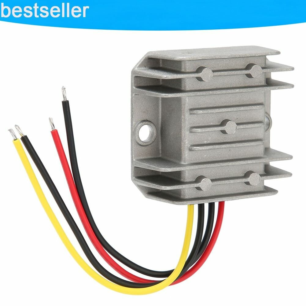 DC-DC конвертер 36-48V вход 5V 10А 50W в среднем алюминиевом корпусе для систем управления.