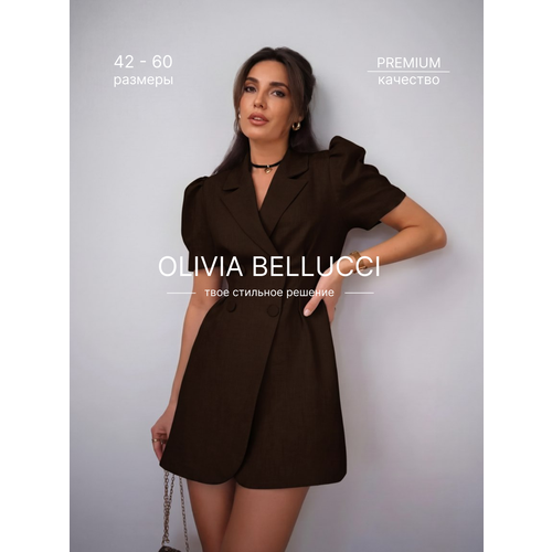 фото Платье olivia bellucci осень - зима 2026, размер 42, коричневый
