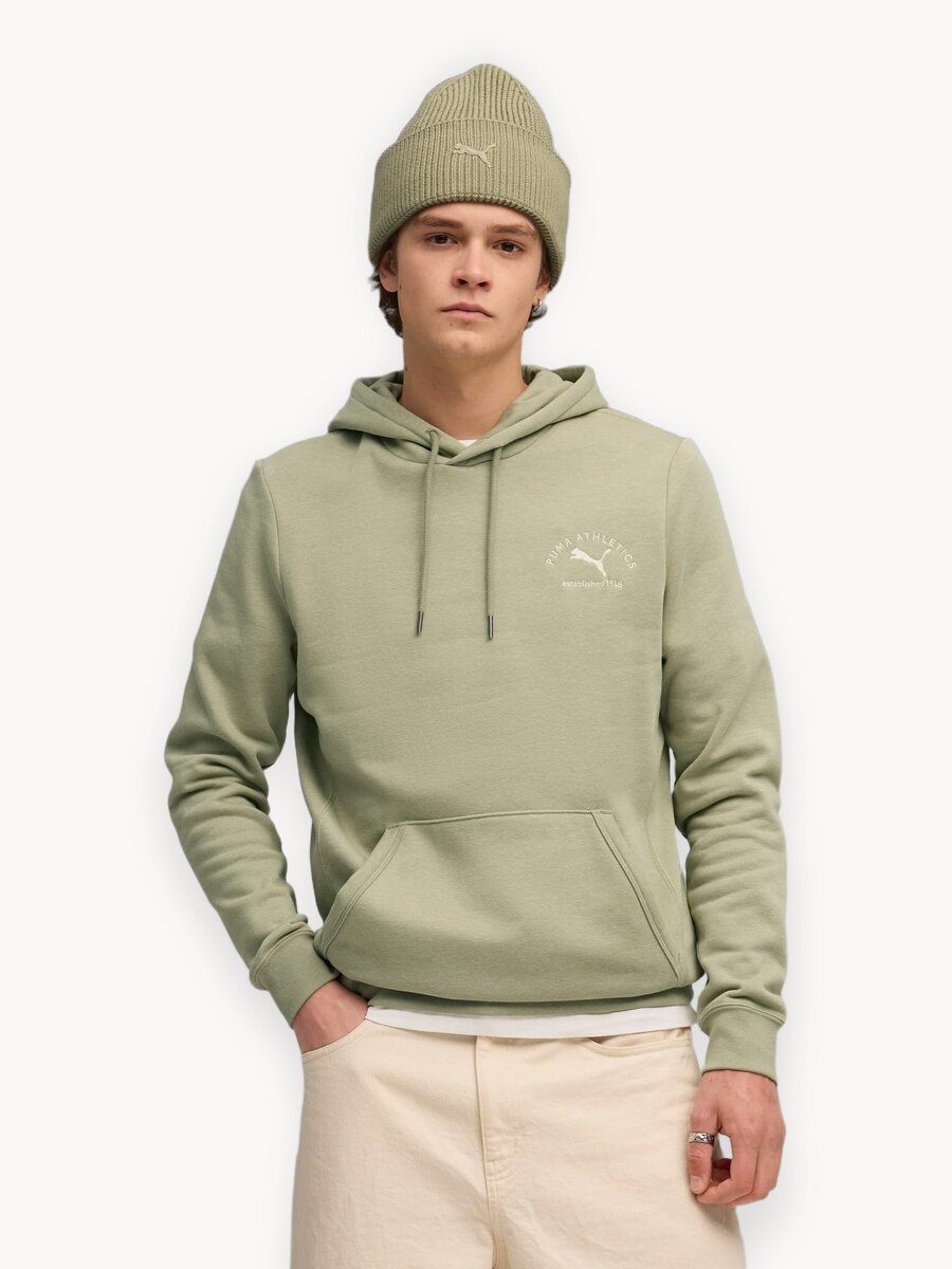 Худи PUMA Class Pack, размер 2XL, , оливковый