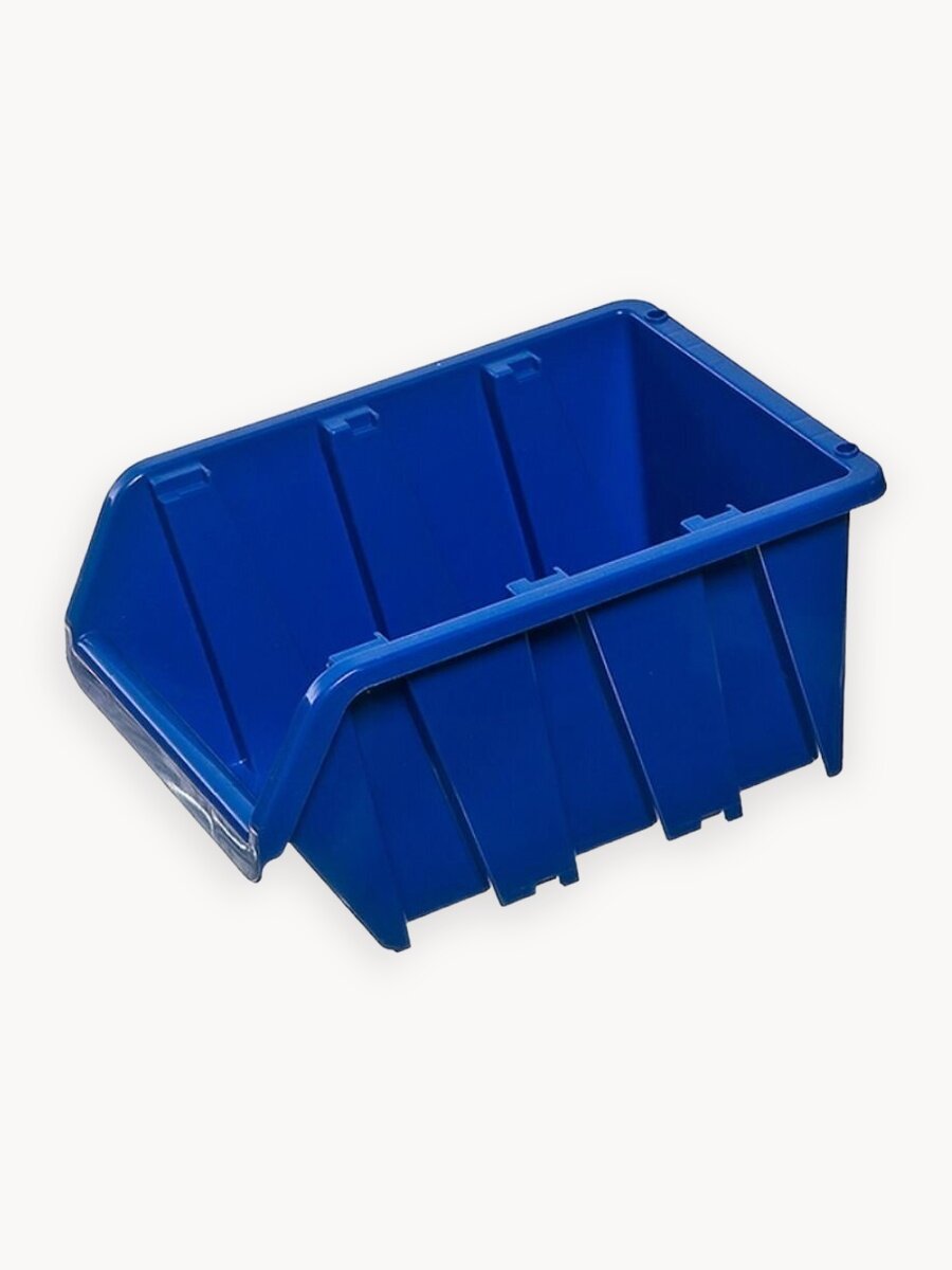 Лоток для метизов №8 375х225х160 мм 3 шт синий