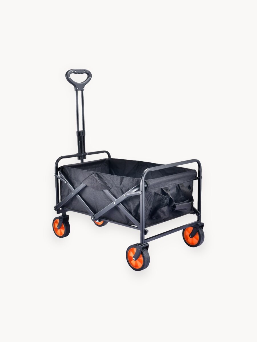 Тележка для кемпинга, дачи и сада DFC с оранжевыми колесами, до 125 кг