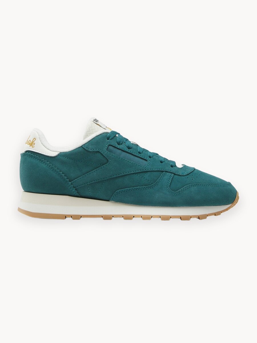 Кроссовки Reebok Classic Leather, размер 7,5 US, зеленый/молочный