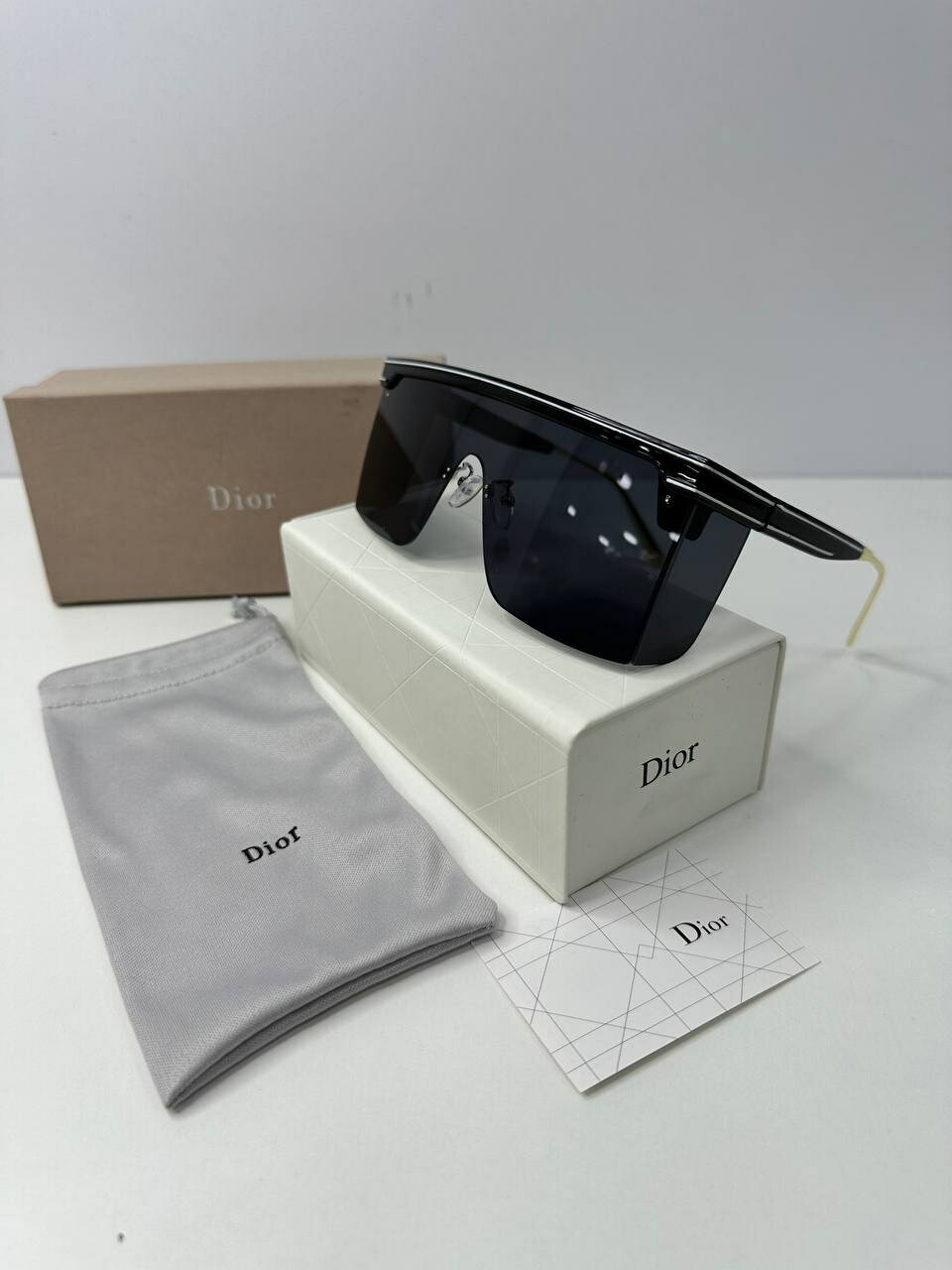 Солнцезащитные очки Dior, черный/синий/фиолетовый — фото 1