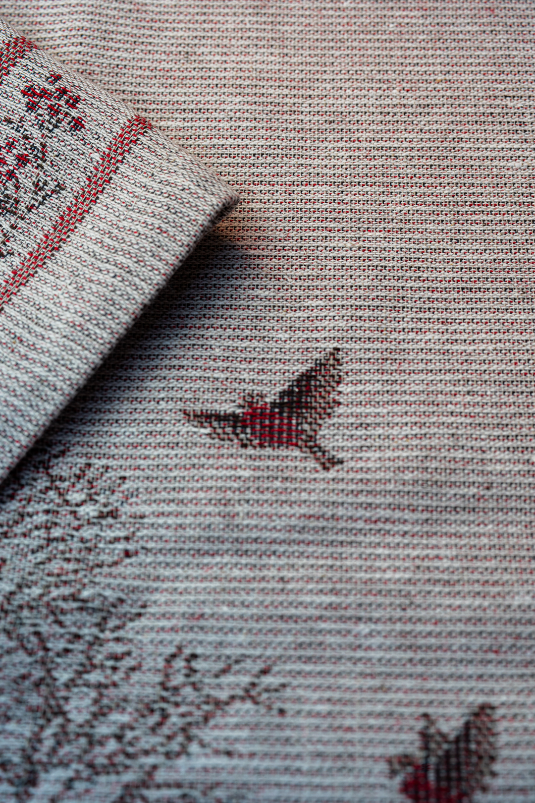 Дорожка плотная лен/хлопок "Зимняя сказка", размер 45*150 см