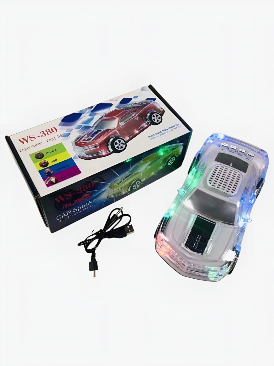 Колонка портативная, компактная, Bluetooth, FM-радио, Usb, микро флешка, WS-592