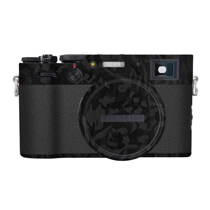 Тень камуфляж черный и кожаная текстура черная пленка для камеры Fuji X100 VI, 3M