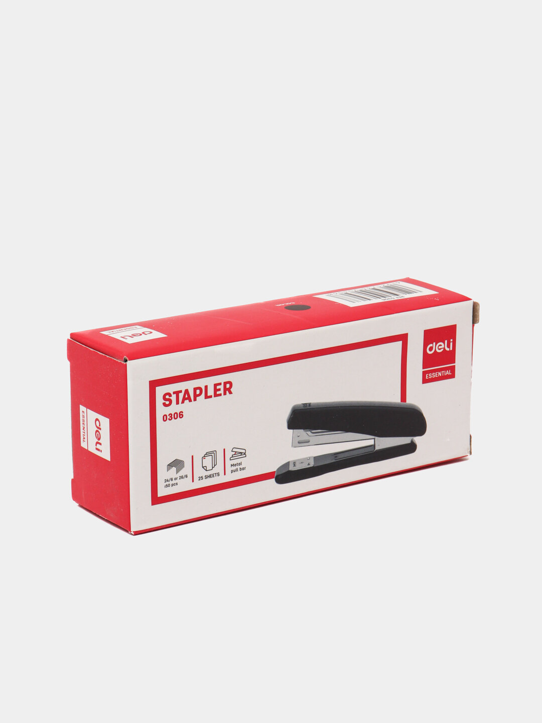 Степлер Deli 0306, офисный металлический, для бумаги, скобы №10, компактный, для дома и офиса