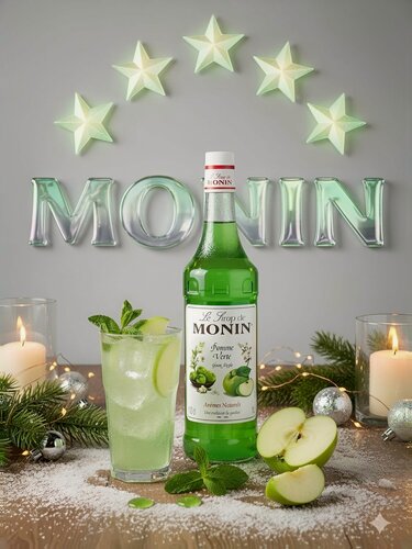 Изображение товара Сироп Monin Яблочный для кофе, коктейлей и фруктовых напитков