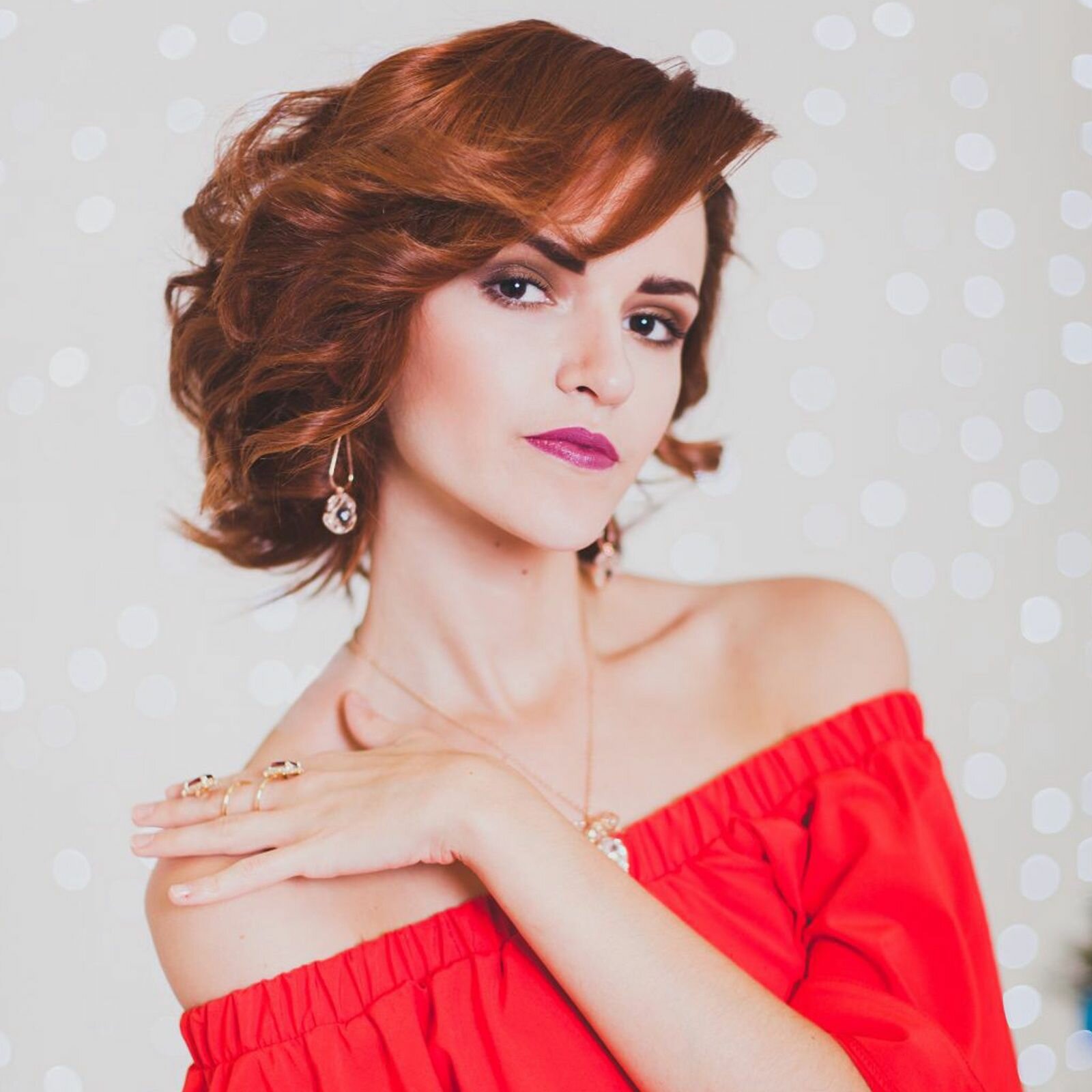 Серьги Queen Fair, стекло, белый — фото 1