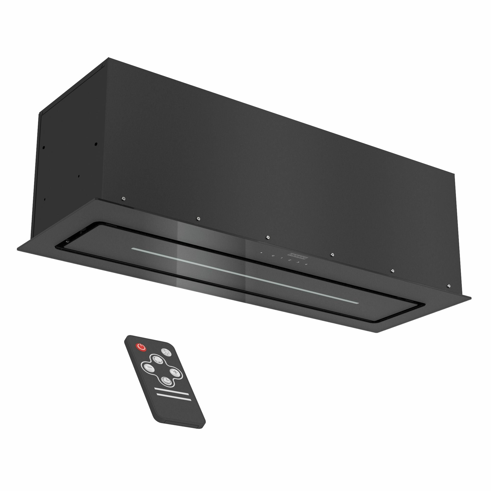FRANKE LUCE 90 BK встраиваемая кухонная вытяжка в шкаф 90 см, цвет черный, 1000 куб. м/ч, вывод + рециркуляция