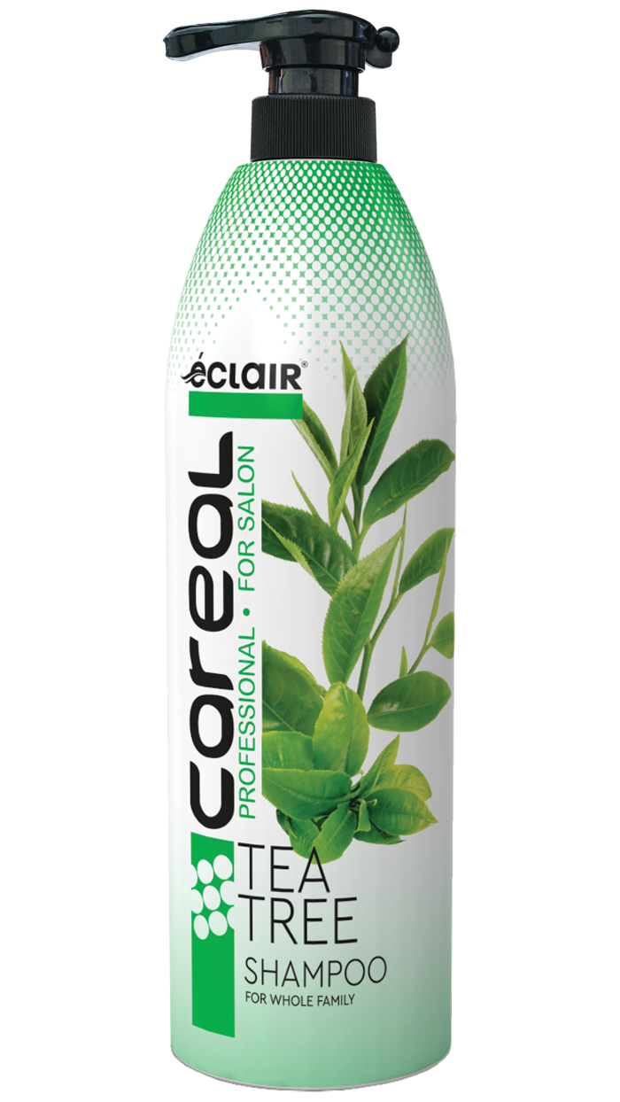 Шампунь Eclair CAREAL "Чайное дерево", с растительным экстрактом , для жёстких и поврежденных волос, 1000мл