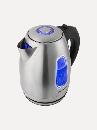 Изображение товара Электрочайник REDMOND RK-M183, 1.7л, мощность 2200Вт, серебристый, нержавеющая сталь/пластик