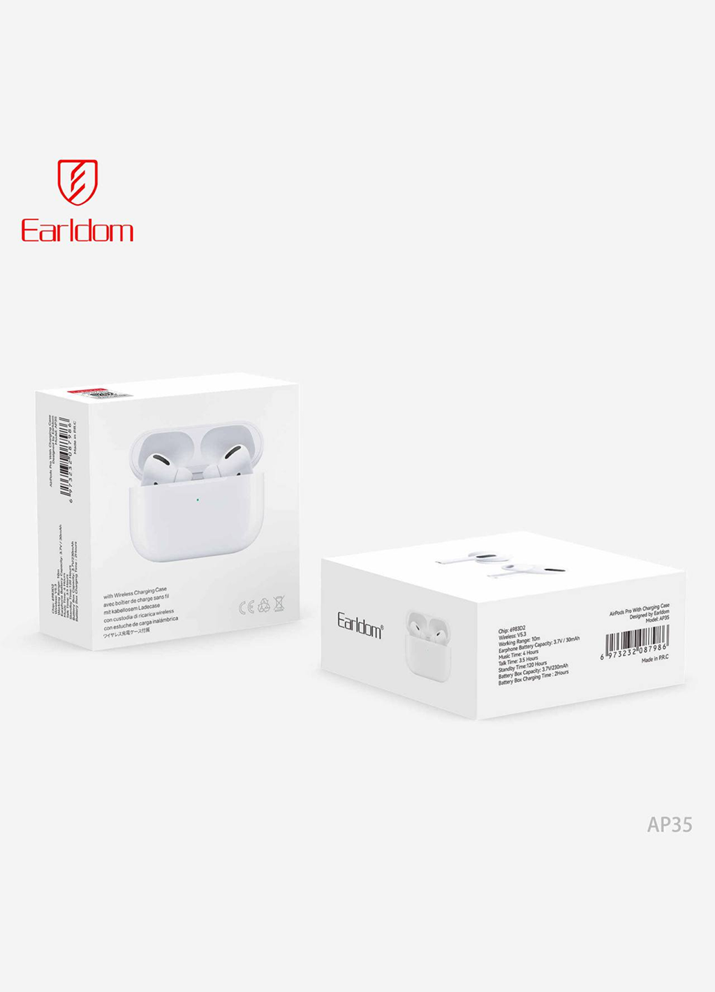 Наушники Earldom AirPods AP35, беспроводные, Bluetooth 5.0, IPX5