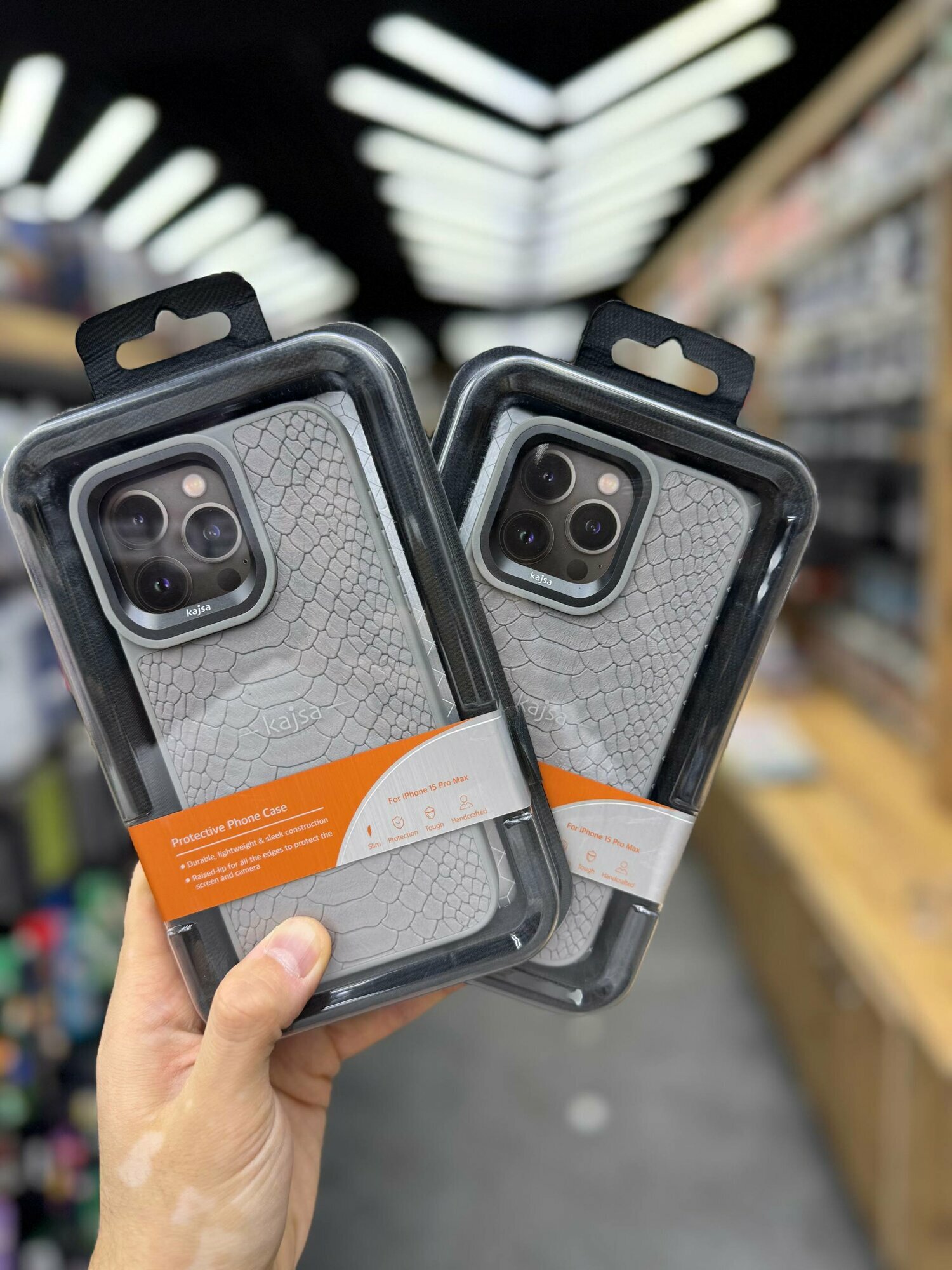 Чехол KAJSA противоударный для iPhone 15 Pro, защитный бампер, стильный дизайн, разноцветный