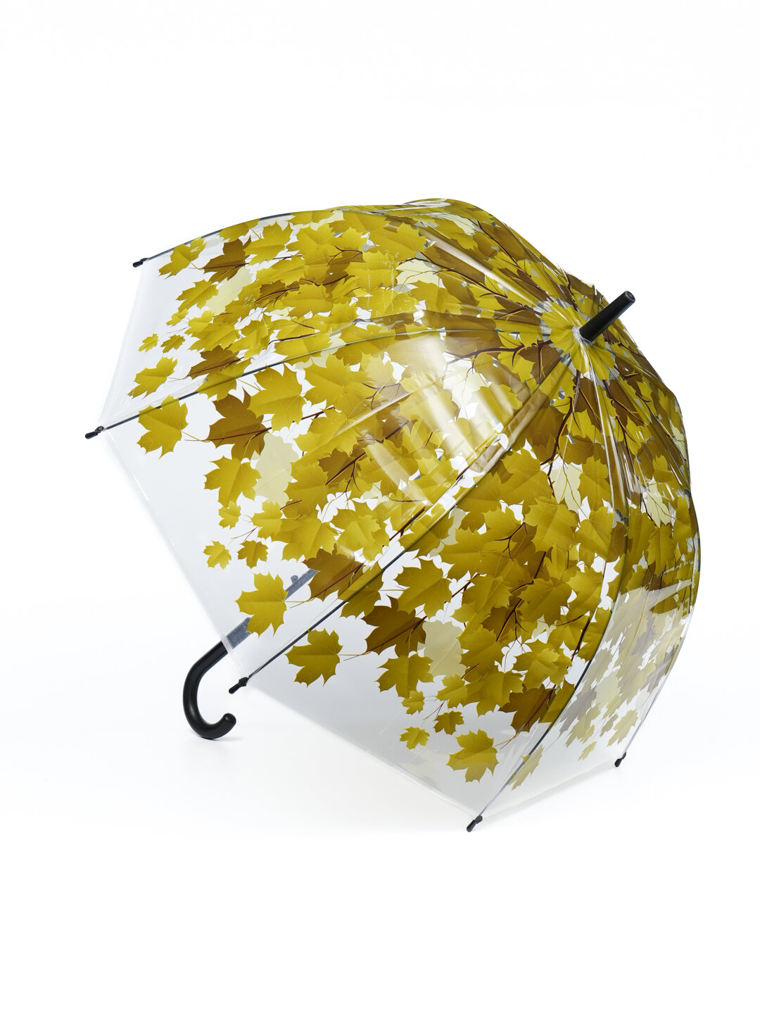 Зонт-трость , желтый, зеленый, оранжевый — фото 1